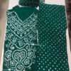 Bandhej unstitched suit single colour