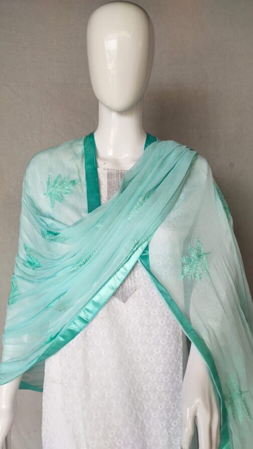 Nazmeen Chiffon Kadhai work dupattas