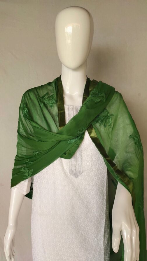 Nazmeen Chiffon Kadhai work dupattas